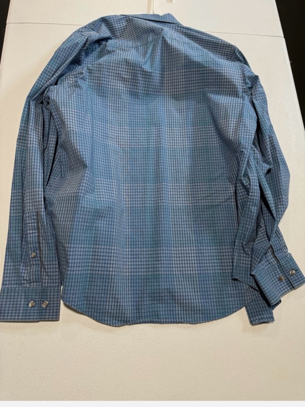 Calvin Klein Blue Checked Dress Shirt